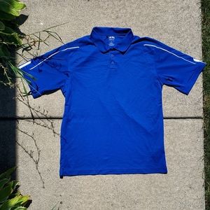 Adidas Climalite Golf Polo Shirt Blue Size M
